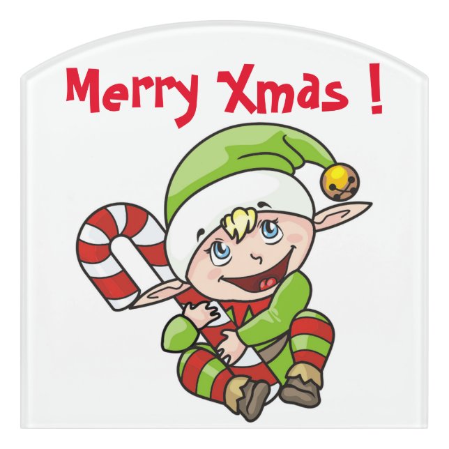 BABY ELF DOOR SIGN (Contour Front)