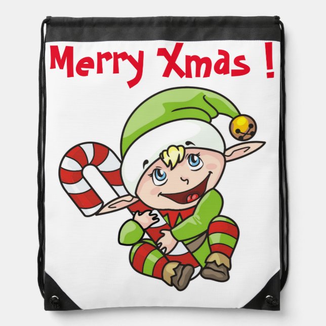 BABY ELF DRAWSTRING BAG (Front)