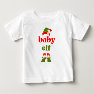baby elf family matching christmas baby T-Shirt