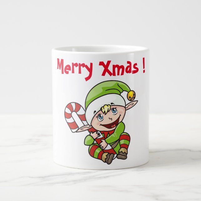 BABY ELF GIANT COFFEE MUG (Front)
