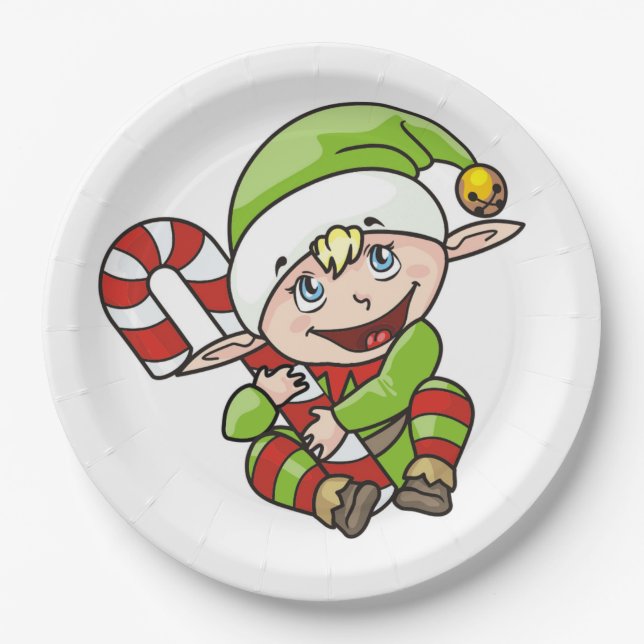 BABY ELF PAPER PLATES (Front)
