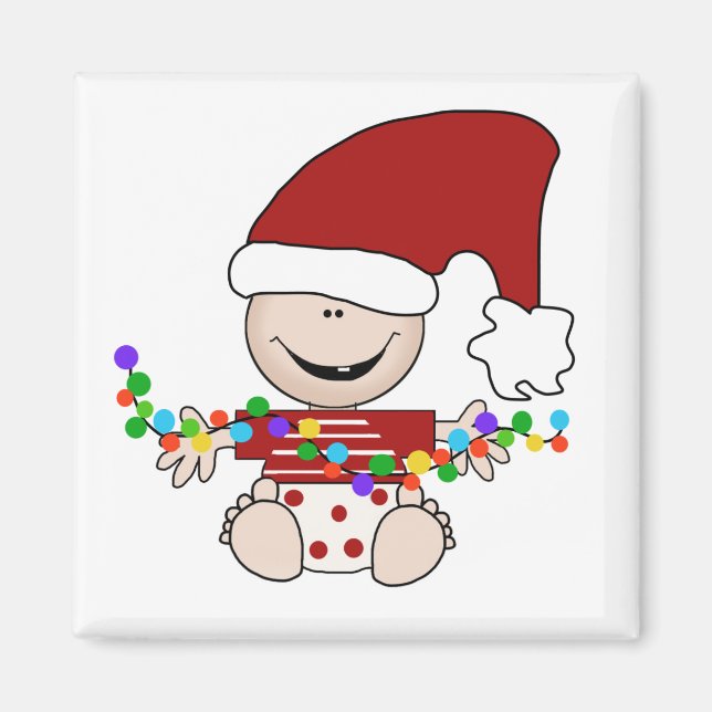 Baby Elf With Lights Tshirts and Gifts Magnet (Front)