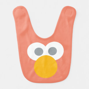Baby Elmo Face Shape Pattern Bib