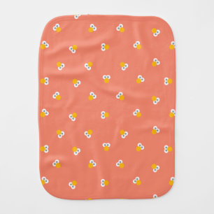 Baby Elmo Face Shape Pattern Burp Cloth