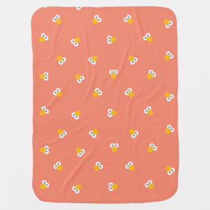 Baby Elmo Face Shape Pattern Stroller Blanket