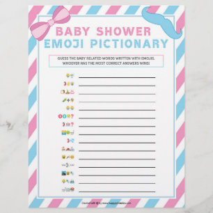 Baby Emoji Pictionary [Gender Surprise] Letterhead