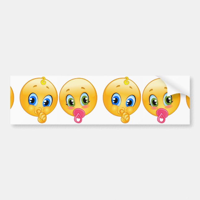 baby emojis bumper sticker (Front)