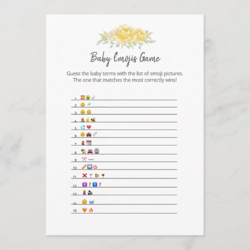 Baby Emojis Teddy Bear Card