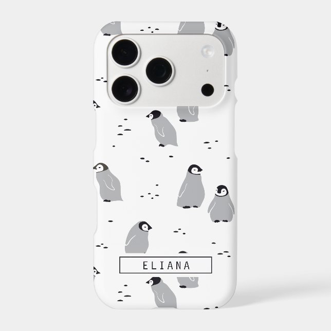 Baby emperor penguin chick pattern iphone case (Back)