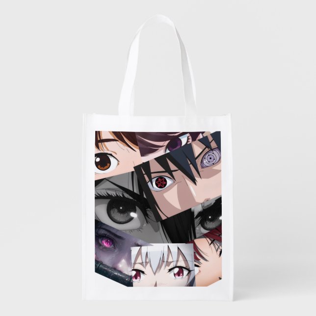 baby eyes Anmes  Grocery Bag (Front)