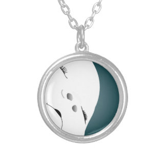 Baby Face 2 Silver Plated Necklace