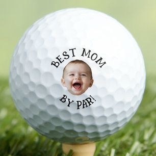 Baby Face Best Mom By Par New Mom Personalized Golf Balls