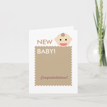 Baby Face Card by morning6 at Zazzle