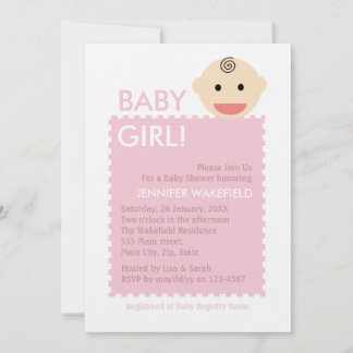 Baby Face Invitation