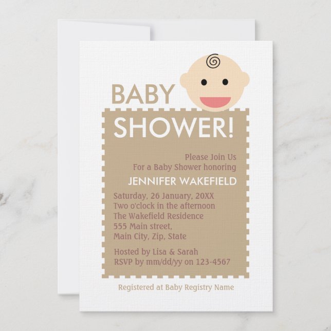 Baby Face Invitation (Front)