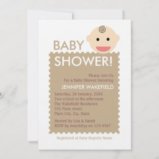 Baby Face Invitation