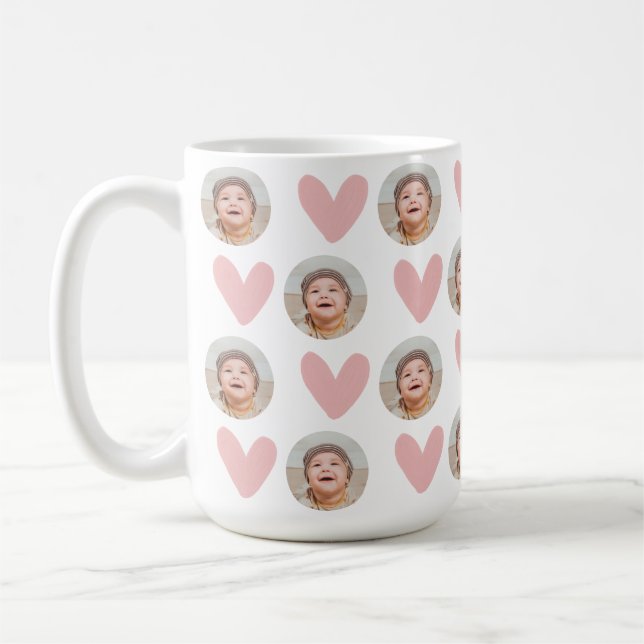 Baby Face Mug, Personalized Face Mug, Your Dogs Fa Coffee Mug (Left)
