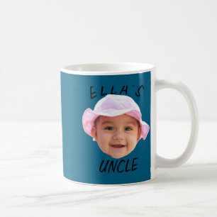 Baby Face Photo Text New Uncle  Coffee Mug