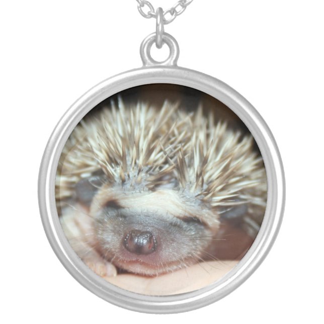 Baby Face Silver Plated Necklace (Front)