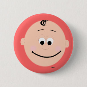 Baby Face Smiling Hapoy Button Badge