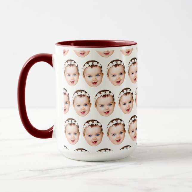Baby Face Your Dog's, Husband's Funny Gift Ideas Mug (Left)