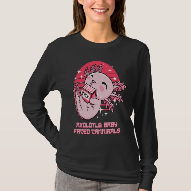 Baby Faced Cannibals Axolotl Animal Salamander Pet T-Shirt (Front)