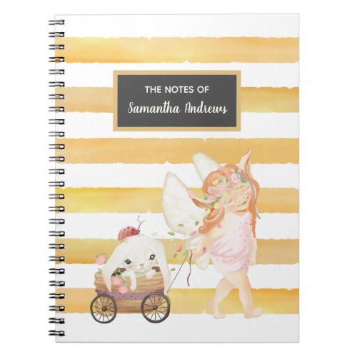 Baby Fairy and Bunny Magical Notebook