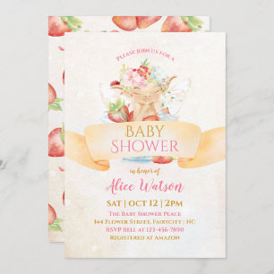 Baby Fairy Delicate Girly Baby Shower Invitation