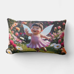 Baby Fairy Greetings Lumbar Pillow