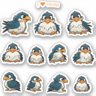 Baby Falcons Scrapbook Stationery Stickers