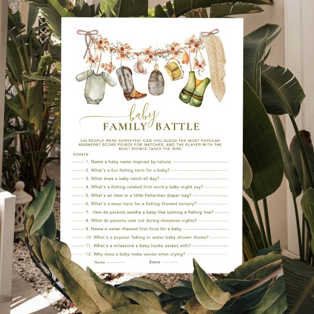 Baby Family Battle Reel Excited Fishing Shower (Creator Uploaded)