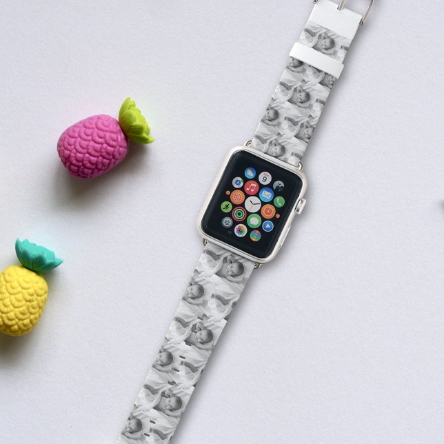 Baby Family Child Photo Custom Personalized Apple Watch Band (Creator Uploaded)