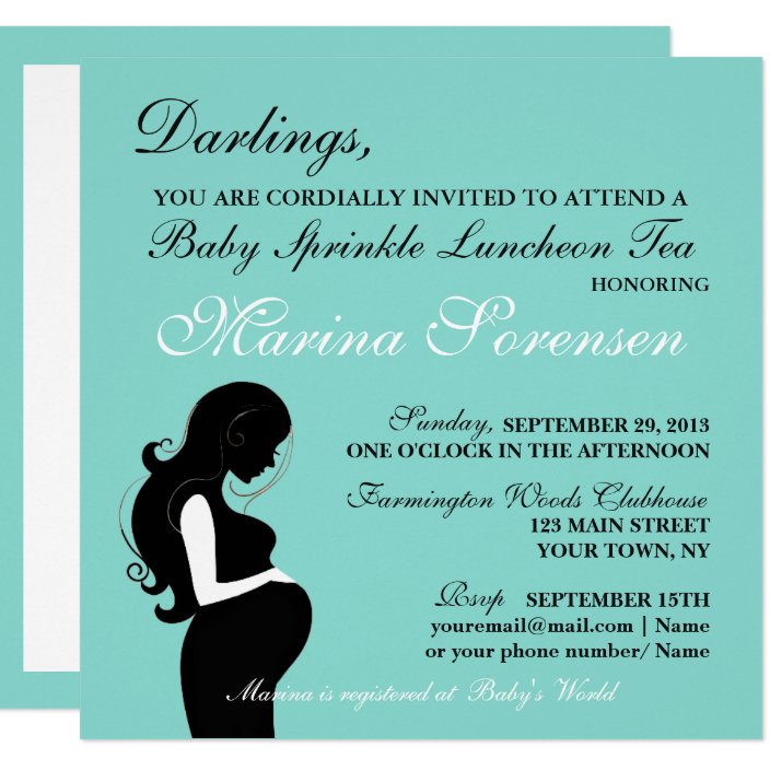 baby sprinkle tea party invitations