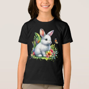 Baby Farm Animal Rabbit Sublimation Clipart-88186 Tri-Blend Shirt