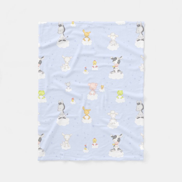 Baby Farm Animals Fleece Blanket Zazzle Com Baby Farm Animals Fleece Blanket, Farm Animal Fleece Fabric