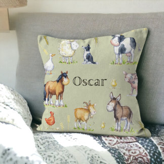 Baby farmer cushion for nursery