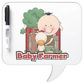 Baby Farmer With Duck Dry Erase Board