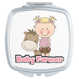 Baby Farmer With Horse Makeup Mirror