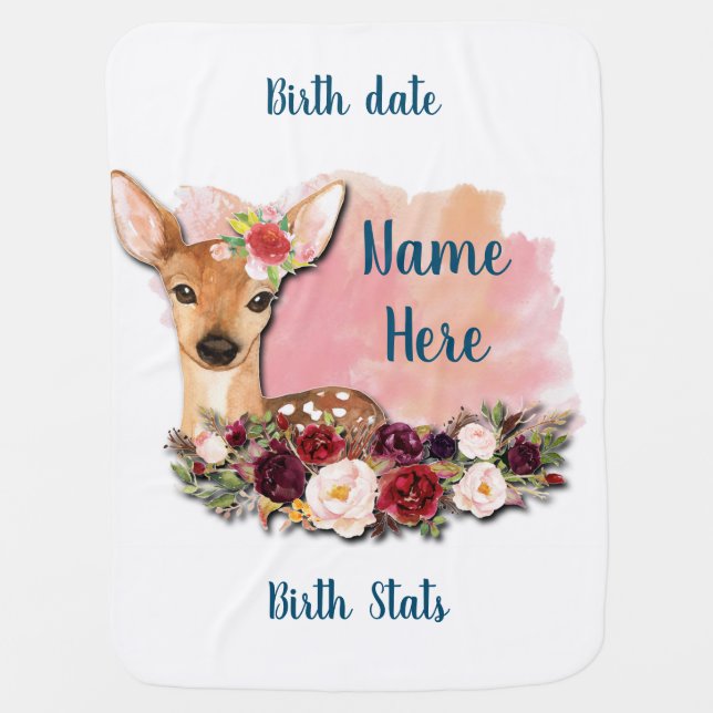 baby fawn blanket (Front)