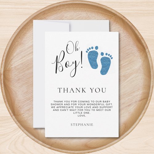 Baby Feet Baby Shower Thank You 