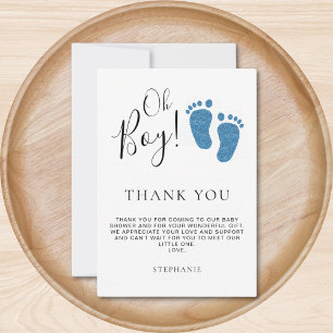 Baby Feet Baby Shower Thank You  Card