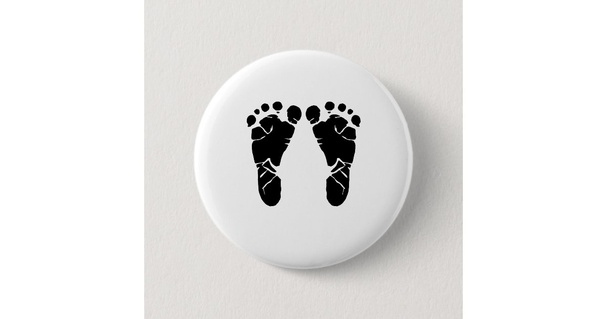 Baby Feet Button | Zazzle