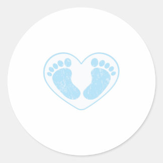 BABY FEET CLASSIC ROUND STICKER