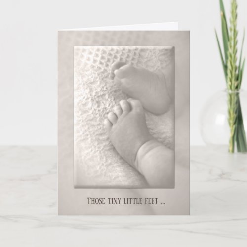 Baby Feet Congratulations Card