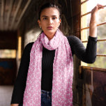 Baby Feet Footprints Pink Pattern Scarf<br><div class="desc">This charming pink scarf, adorned with a pattern of tiny baby feet footprints, celebrates the joy and wonder of new life. The soft pink hue is soothing and perfect for a baby shower gift, a gesture for a new mother, or simply a delightful addition to anyone's accessory collection who holds...</div>