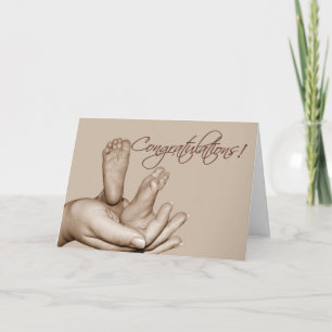 Baby feet Greeting Card