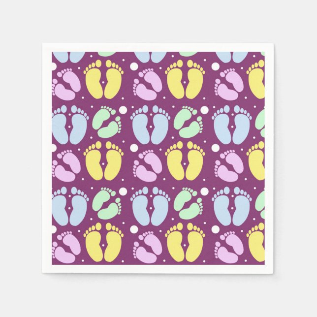 Baby Feet Napkins (Front)