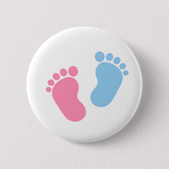 Baby feet pinback button (Front)