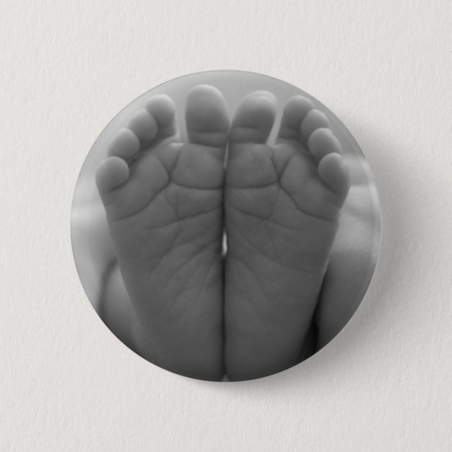 Baby Feet Pinback Button (Front)