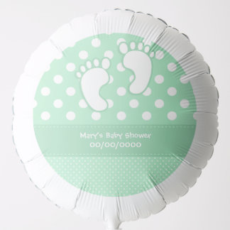 Baby Feet Shower Polka Dot Balloon
